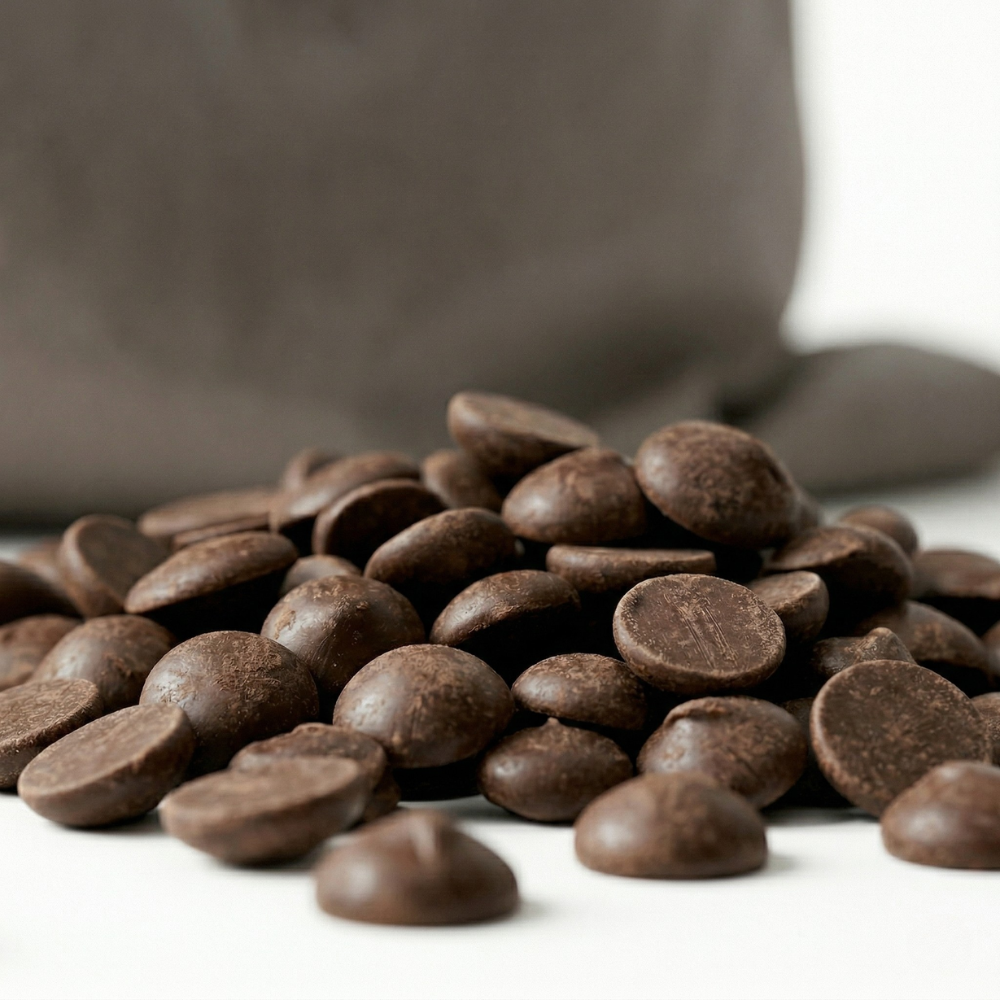 BIO Couverture 'Cru Virunga' 70% dunkel Drops SONDERPRODUKTION 'Schokolinos'