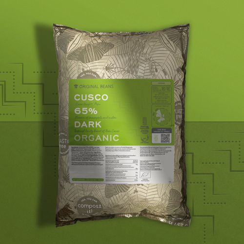 BIO Couverture 'Cusco' 65% dunkel | zartbitter, Drops | Chips