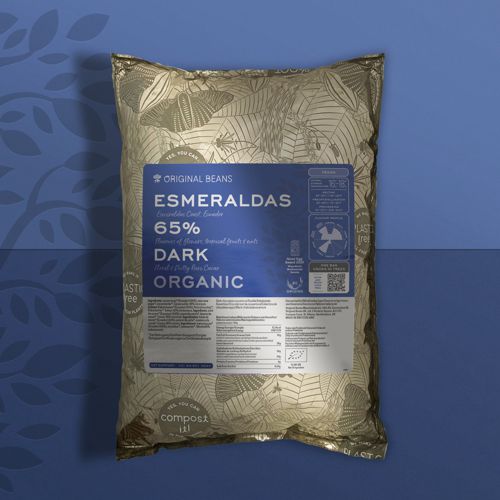 BIO Couverture 'Esmeraldas' 65% dunkel | zartbitter, Drops | Chips