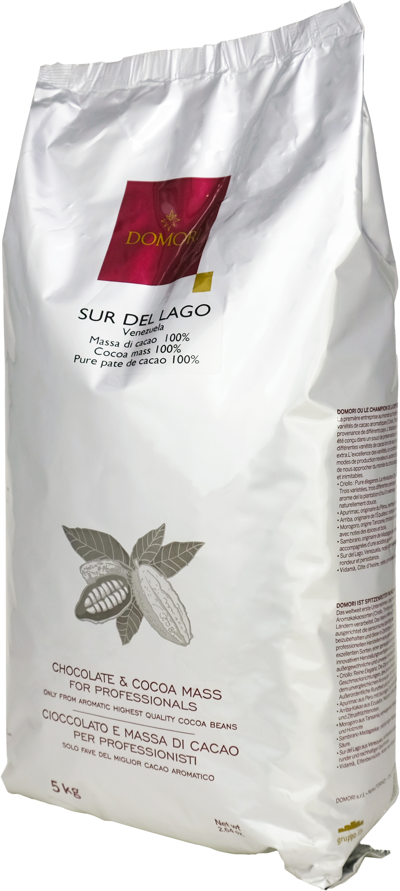 @ Kakaomasse 'Sur Del Lago' 100% dunkel | zartbitter, Drops | Chips (2 x 5 kg)