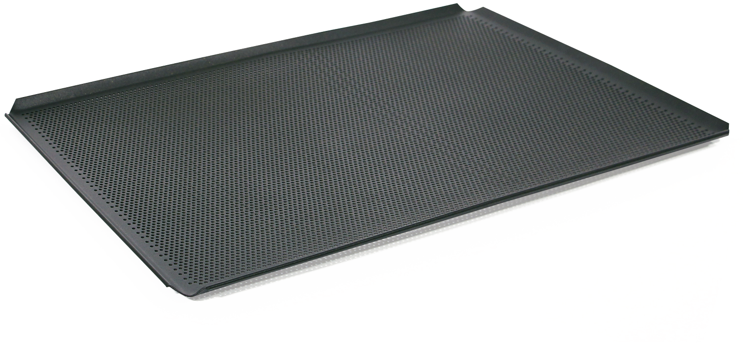 OFENSIV® Lochbackblech GN 1/1, 4 Seiten gebördelt, 3mm Lochung