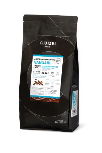 Couverture 'Vanuari Lait' 39% milch, Drops | Chips