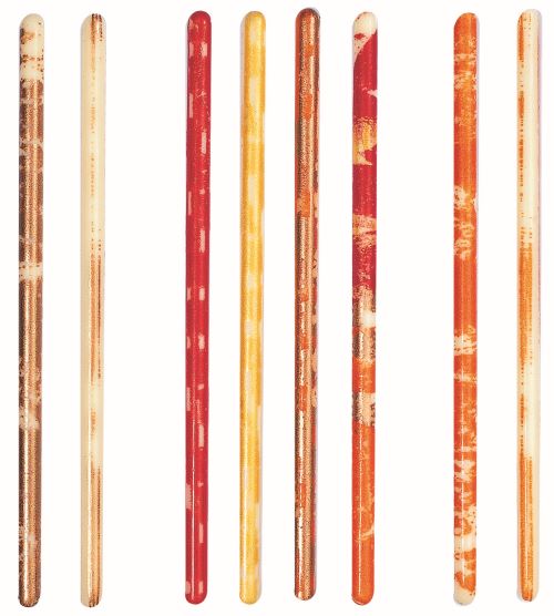  Schoko-Dekor Stäbe weiß bunt (144 Stk) 