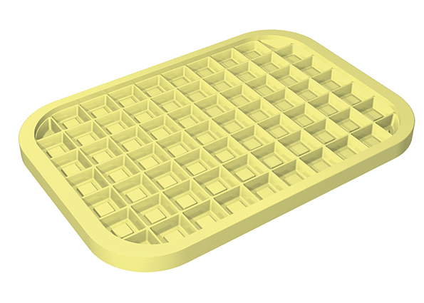 @ Silikon-Matte | -Form für Eis-& Creme Tafelform 'Tablet' schmal (36,15x15,2x1,85cm)